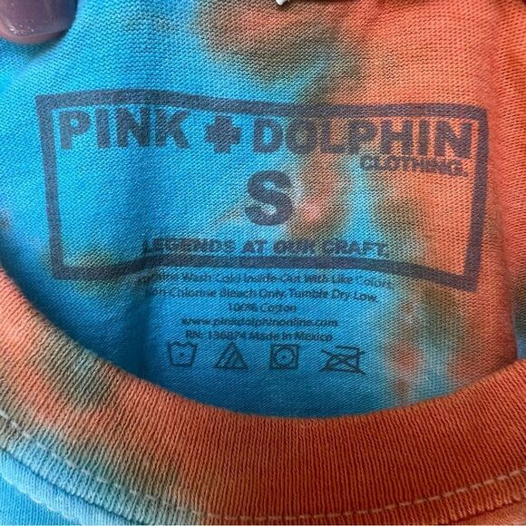 Pink Dolphin tie dye NWT tee ◾️ trippy ◾️ small - Picture 4 of 4